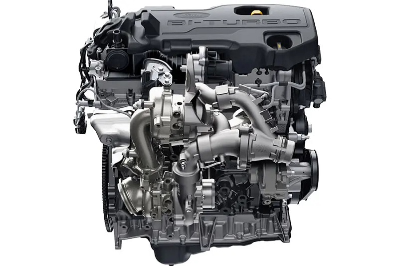 động cơ xe ford everest titanium bi-turbo